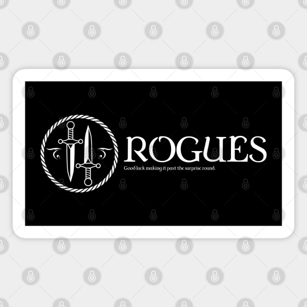 Rogue Character Class TRPG Tabletop RPG Gaming Addict Magnet by dungeonarmory